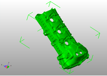 3-D digial scan of valve cover design