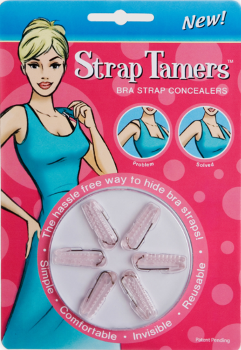 As Seen On TV Strap Perfect Bra Strap Concealer Clip Invisible Tape & 3  Clips