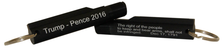 Trump-Pence Buffer Tube Keychain