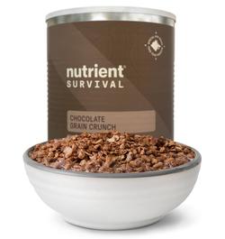 Nutrient Survival Chocolate Grain Crunch Cereal 12 Servings