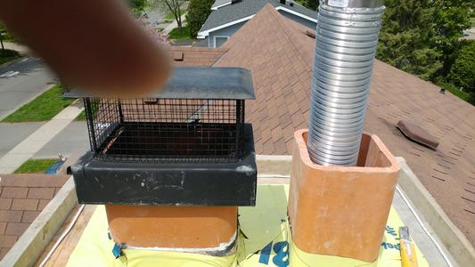 How to Install a Concrete chimney cap / crown "forming and pouring".