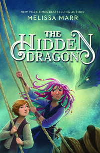 Illustrated cover with two kids on a ship with a dragon behind them