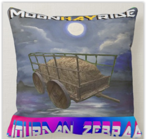 Moon Hay Ride Famous MixTape Pillow 16"x16"