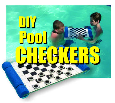 DIY Floating checkers board. www.DIYeasycrafts.com