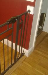 DIY secure mounting brackets for child and pet safety gates. Protect not only your child but also walls from damage. FREE step by step instructions. www.DIYeasycrafts.com