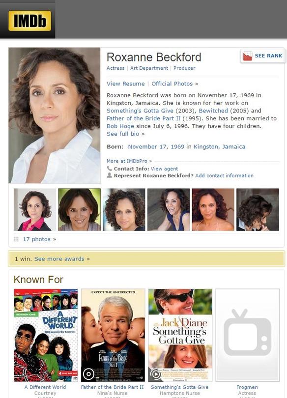 Roxanne Beckford IMDB
