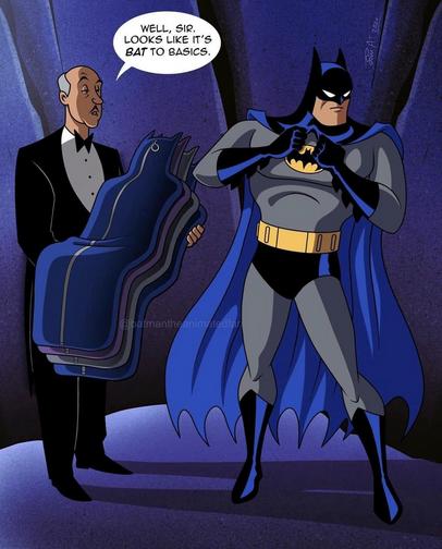 Geekpin Entertainment, Batman, Batsuit, Alfred's Batsuit Bonanza, Simon AT, Batman TAS