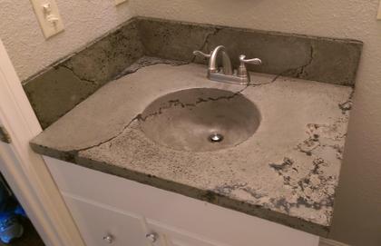 Concrete countertops