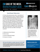 bowel obstruction, William Isom