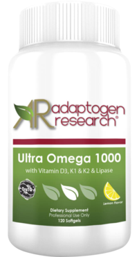 Adaptogen Research, Ultra Omega 1000 with vitamins D3, K1, & K3