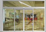 automatic sliding door with frame