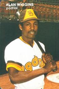 ALAN WIGGINS  San Diego Padres 1984 Away Majestic Throwback