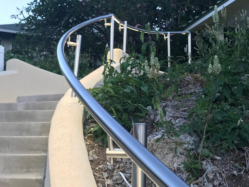 stainless steel railing with LED light Hawaii, LED light railing Honolulu,stainless steel railing Honolulu, stainless steel railing, railing , deck railing, deck