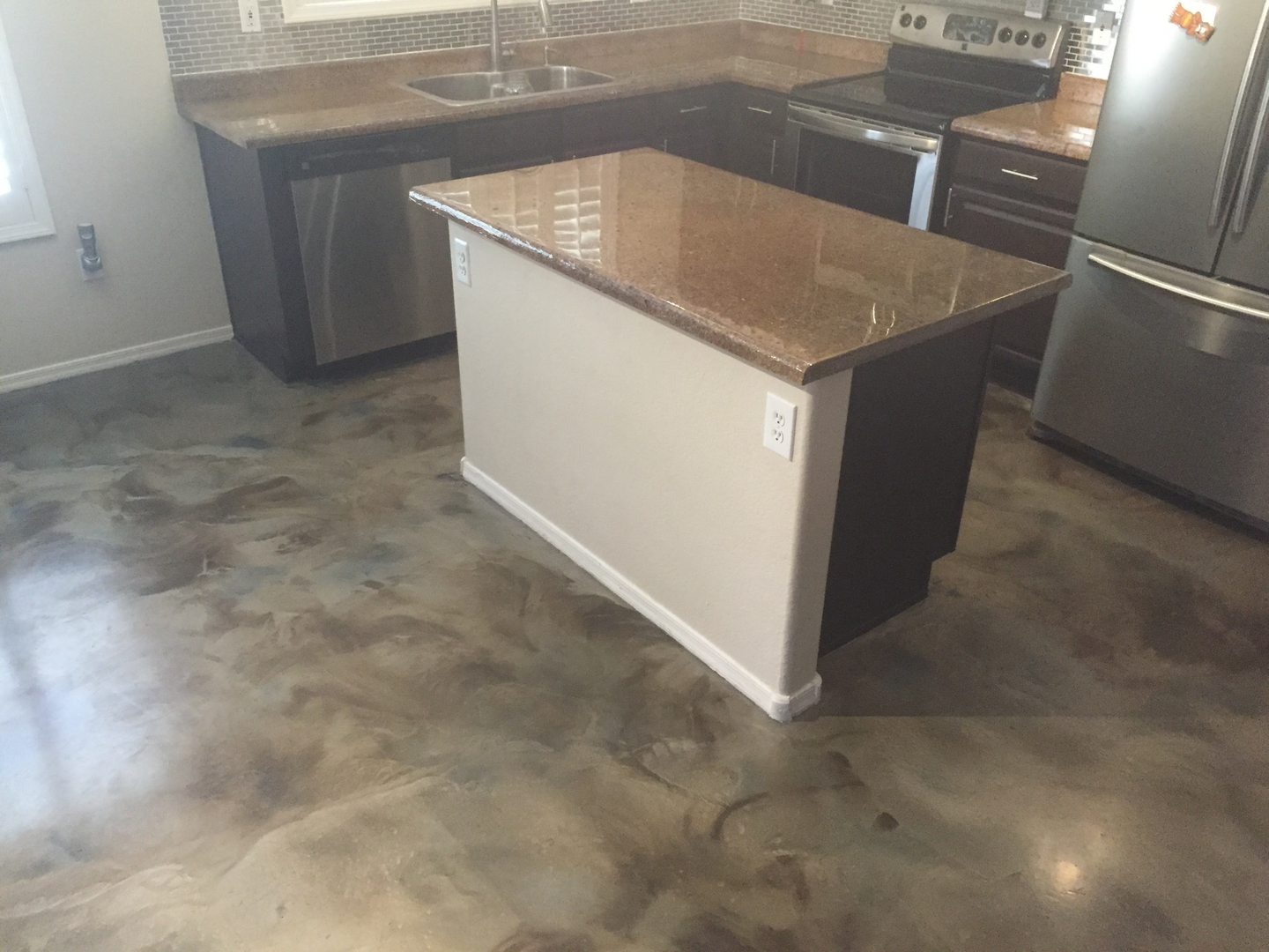 Staining Concrete Floors Indoors Acid Staining Concrete