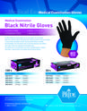 MedPride Powder Free Medical Examination Black Nitrile Gloves