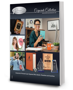 Corporate Awards Catalog featuring plaques and trophies