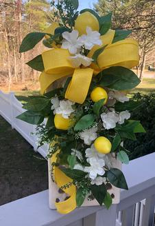 Designer Summer Lemon Lantern Swag