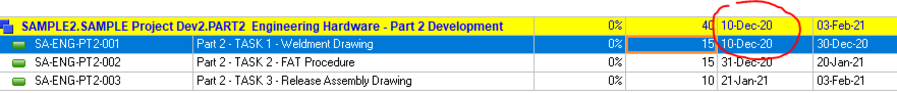 date movement in Primavera P6 logic