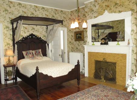 Gladys' Chamber (bed and Breakfast Room) at Rockcliffe Mansion, Hannibal Missouri