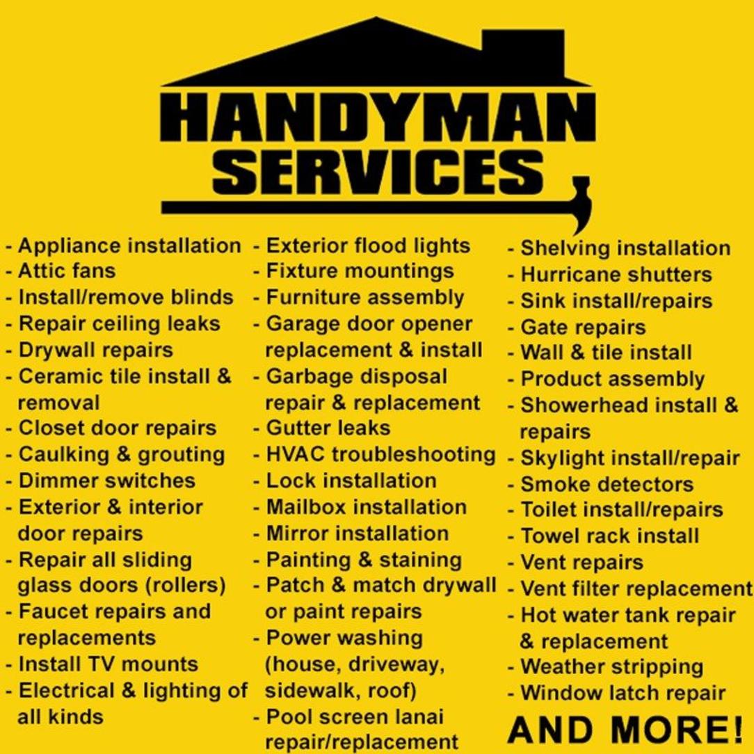 BEST HANDYMAN SAN JUAN TX MCALLEN TX – RGV HOUSEHOLD SERVICES