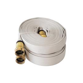 Pack of 2 Fire Hose 3/4 IN. X 25 FT. with Garden Thread, WHITE, 250 PSI