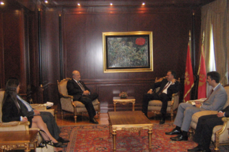 Maryland tax attorney Charles Dillon meeting with the President of Montenegro and other dignitaries