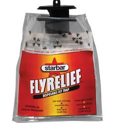 FlyRelief Trap catches fly in a disposable bag