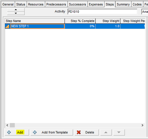 You can create a step template in Primavera P6