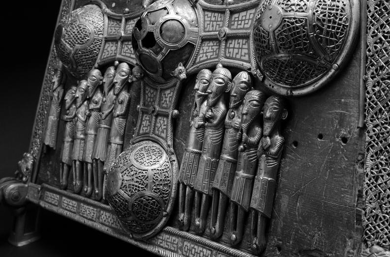 Detail of 12th century reliquary Saint Manchan's Shrine by photographer Kevin O'Dwyer.