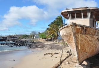 Un barco de Playa de Oro