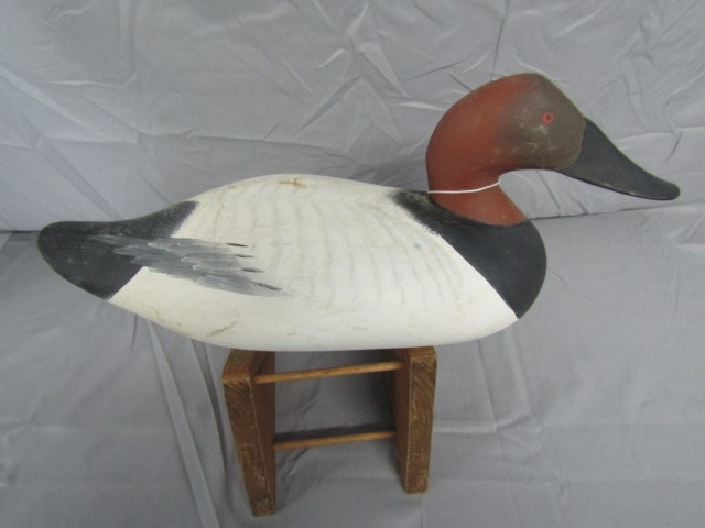 Sold at Auction: NICK TRAHAN MALLARD DRAKE DECOY Painted eyes. Carved bill.  Upswept tail. Branded JH N.O. LA. Minor gunning wear. Length 15. Prove