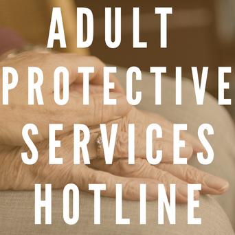Adult Protective Services Hotline