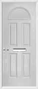 4 Panel 1 Arch Composite Door obscure glass