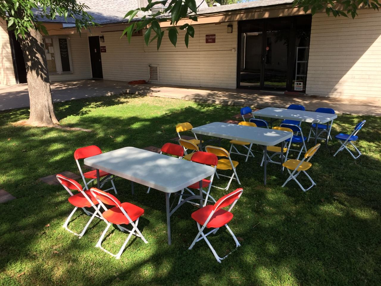 Kids table and online chairs rental