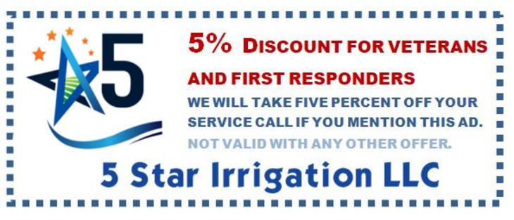 Veterans Discount 5 Star Irrigation LLC
