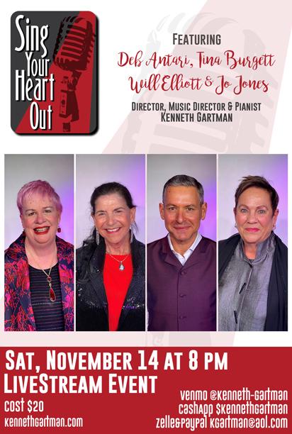 Sing Your Heart Out featuring Deb Antari, Tina Burgett, Will Elliott & Jo Jones