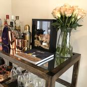 rustic-chic bar cart | GPCurtis