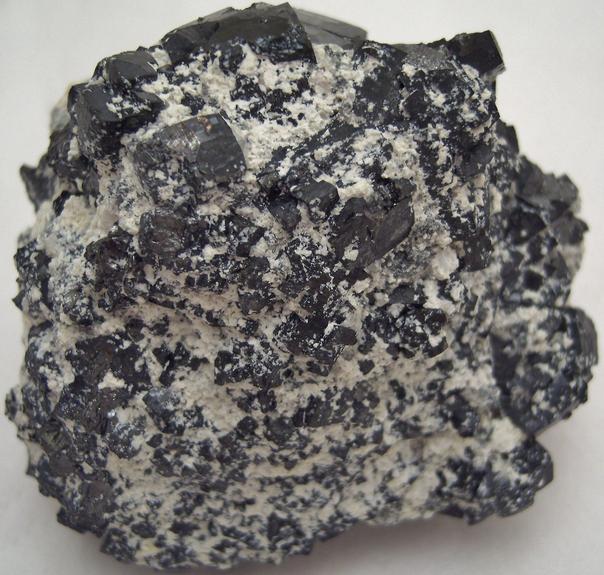 Magnetite cubic and tetrahexahedral modified, one time find in1990s, 2500' level, ZCA No. 4 Mine (St. Joe Mine), Balmat, Balmat-Edwards Zinc District. St. Lawrence County, New York, USA