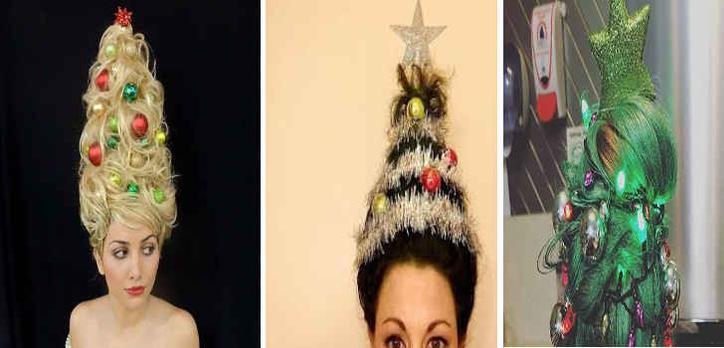 The Christmas Tree Hair Trend Is Back
