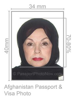 Afghanistan Passport and Visa Photo