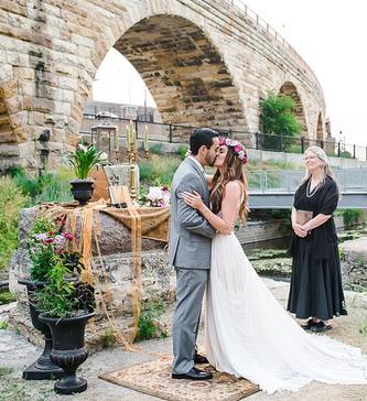 Beautiful Elopement at Stone Arch Bridge