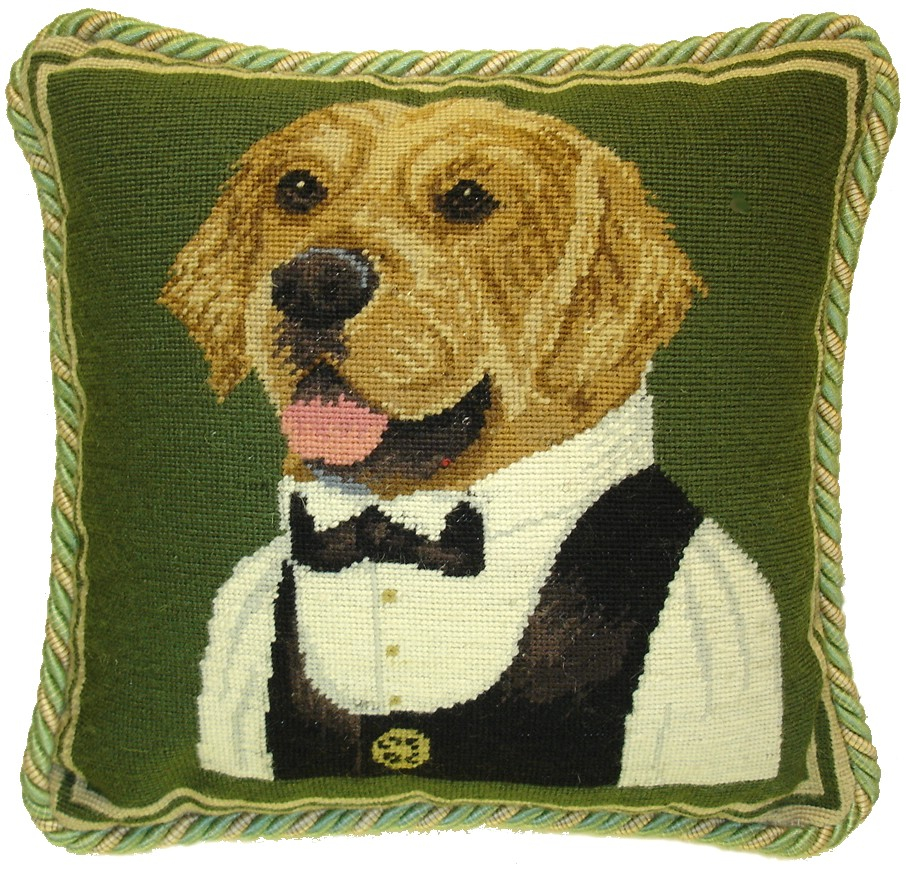 Hkh International Dog Needlepoint Dog Pillows
