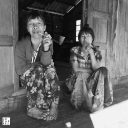 Chin Tribe Women Facial Tattoos