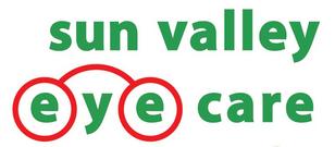 sun valley eye care logo green letters