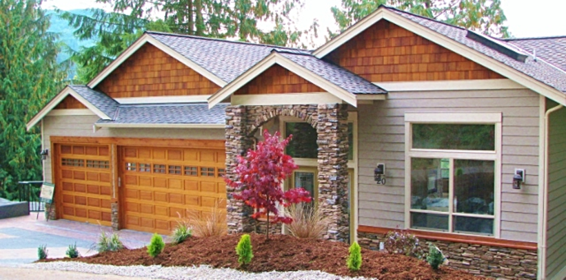 A home in Sedro Wooley, WA, built from a custom drawn home design
