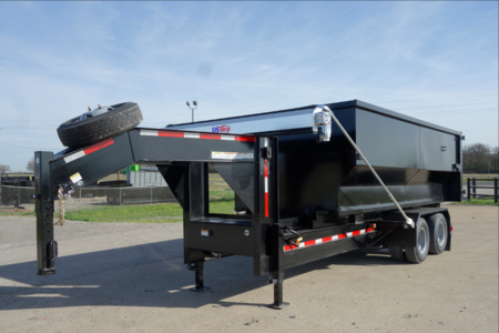 roll trailers trailer dump dumpster hydraulic rolloff dumpsters specifications gas unit power