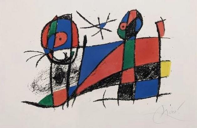 Joan Miro Plate VII Lithographs II