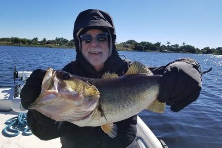 South Florida largemouth bass caught by fisherman