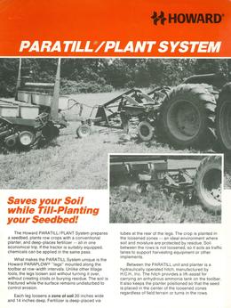 Howard Paratill/Plant System Brochure