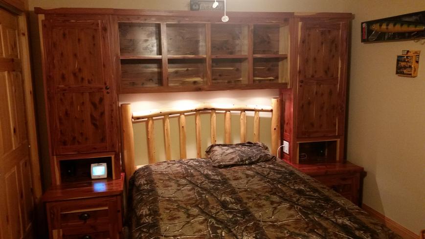 Concealment Nightstands with Rifle storage above
